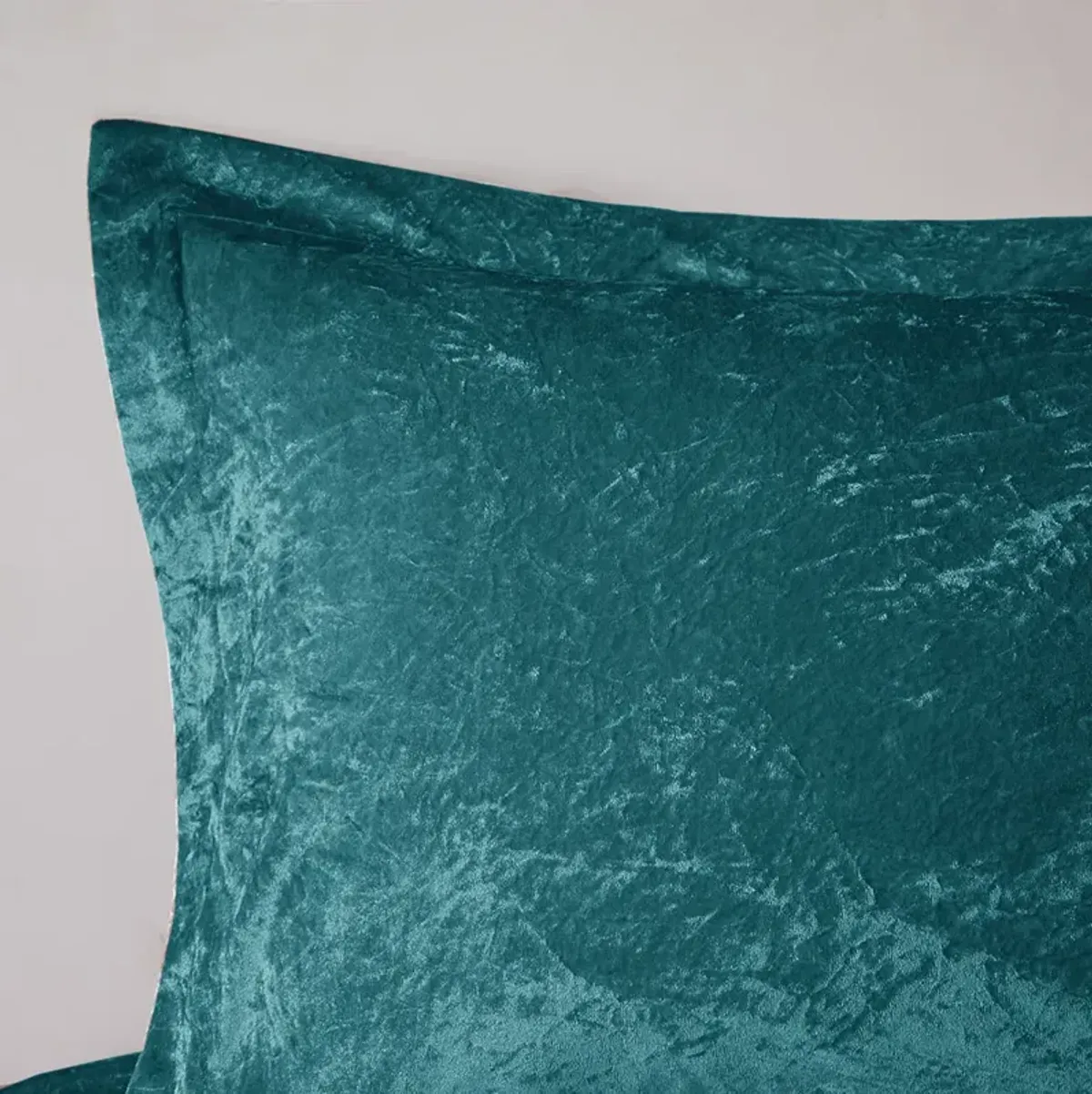 Intelligent Design Felicia Teal Velvet Duvet Cover Set