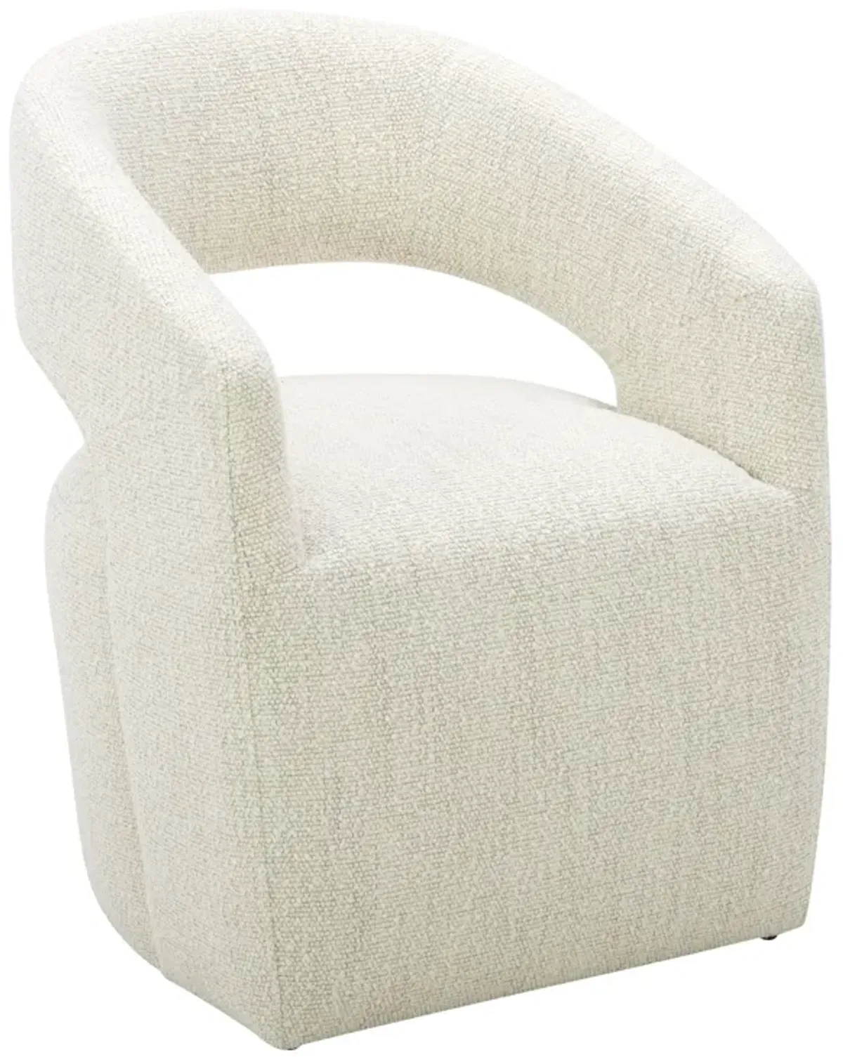 BARROW PERFORMANCE FABRIC ROLLING DINING CHAIR