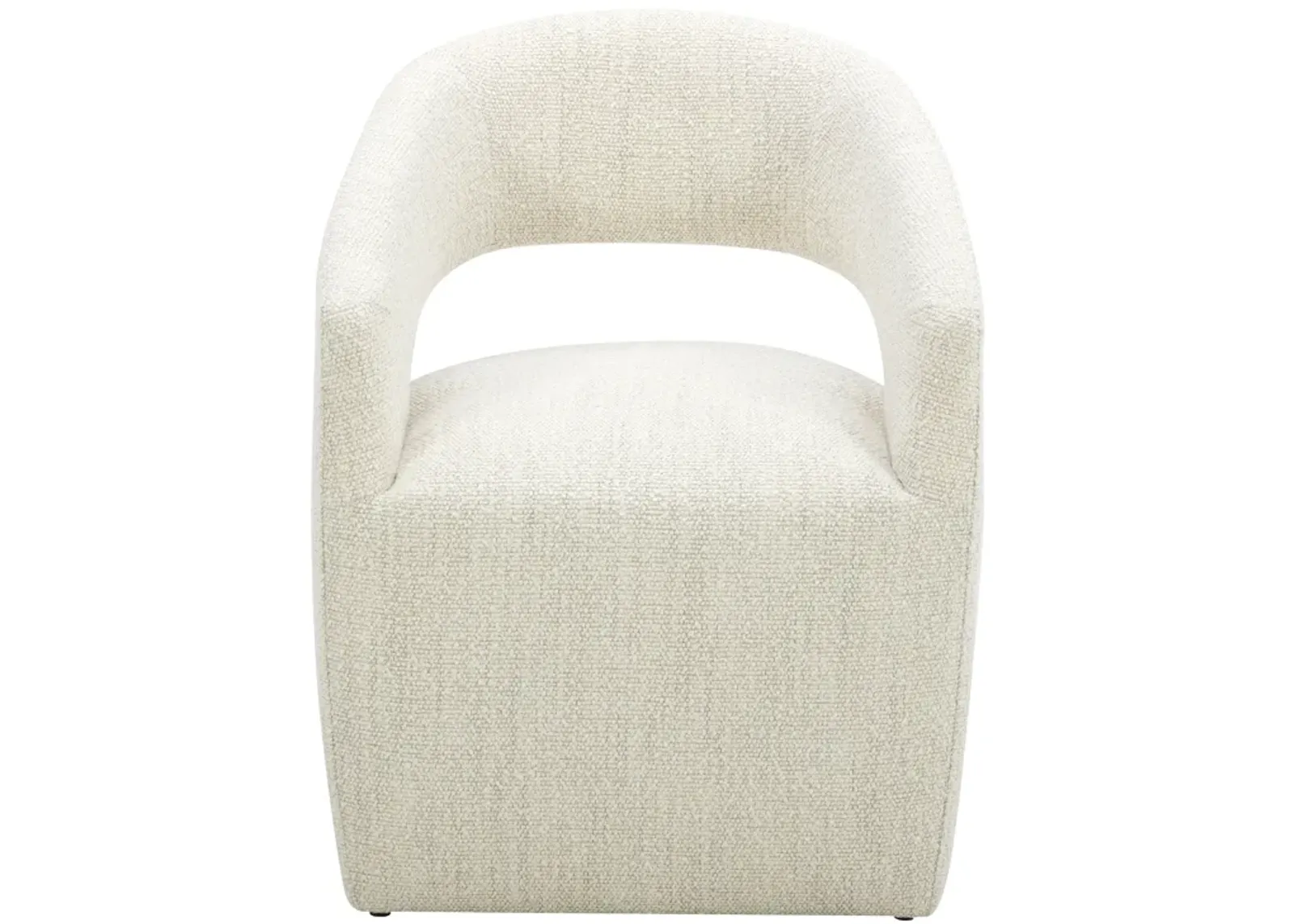 BARROW PERFORMANCE FABRIC ROLLING DINING CHAIR