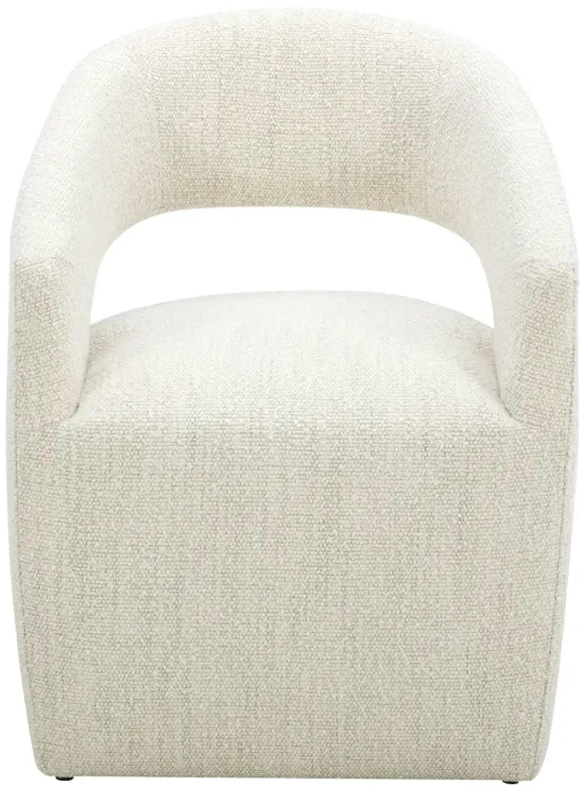 BARROW PERFORMANCE FABRIC ROLLING DINING CHAIR