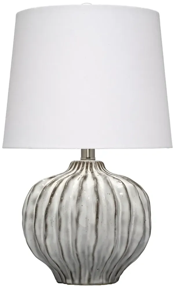 Reef Ceramic Table Lamp with Linen Shade