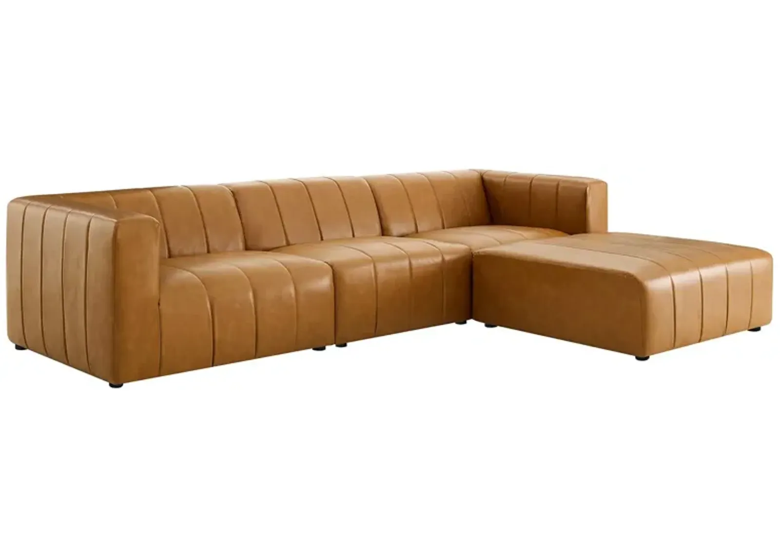 Bartlett Vegan Leather 4-Piece Sectional Sofa