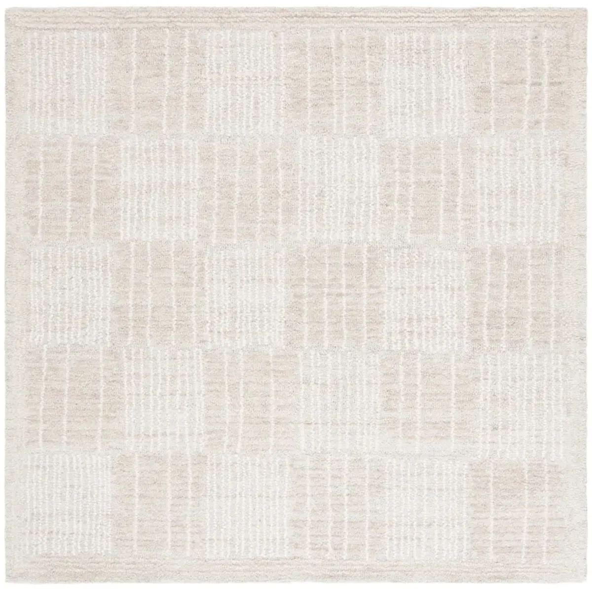 ABSTRACT Hand Tufted 6' x 6' Square area rug