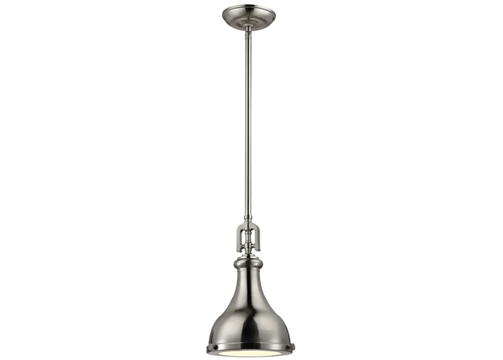 Rutherford 9" Wide 1-Light Mini Pendant - Brushed Nickel