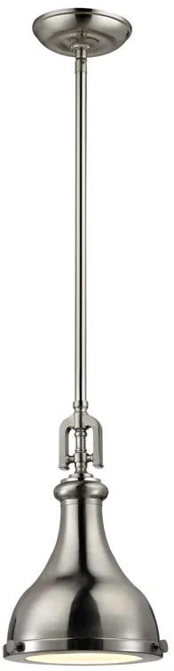 Rutherford 9" Wide 1-Light Mini Pendant - Brushed Nickel