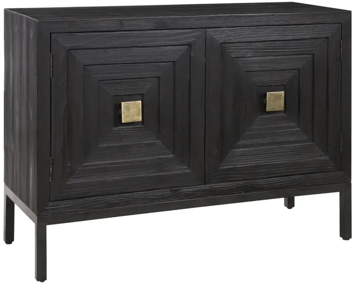 Aiken Dark Walnut 2 Door Cabinet