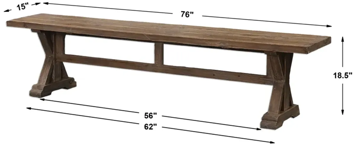  Stratford Salvaged Wood Bench