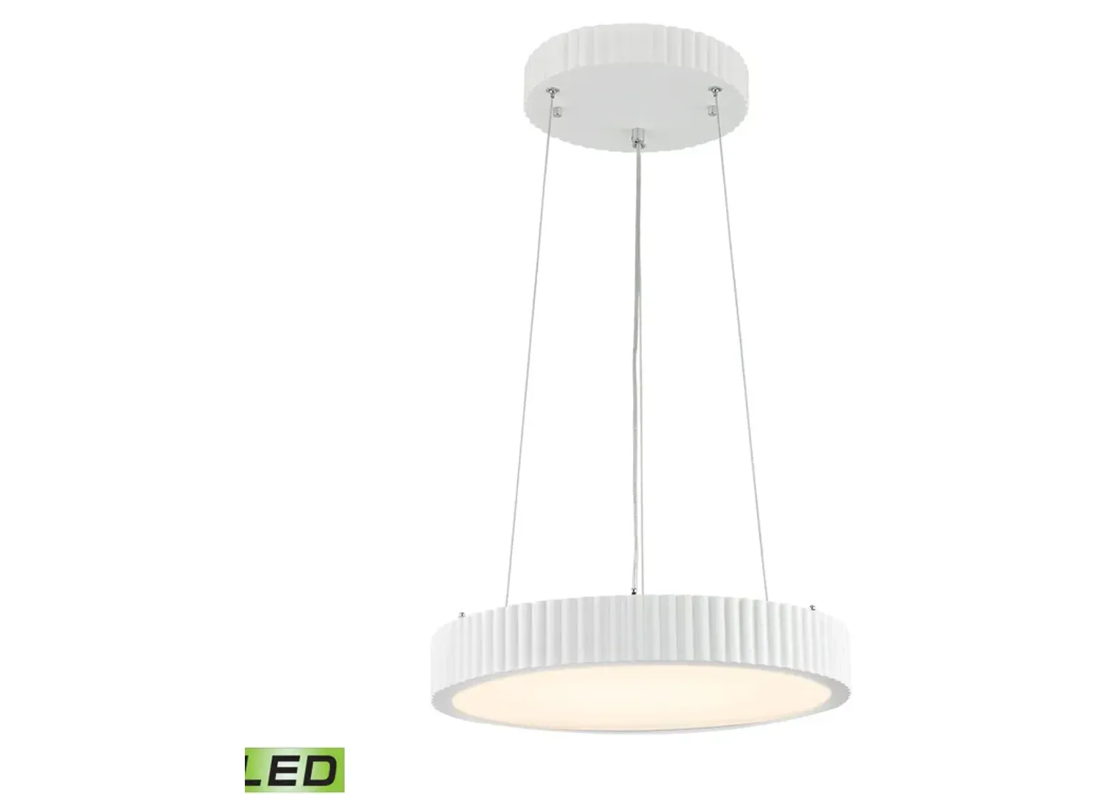 Digby 16" Wide Integrated LED Chandelier - Matte White