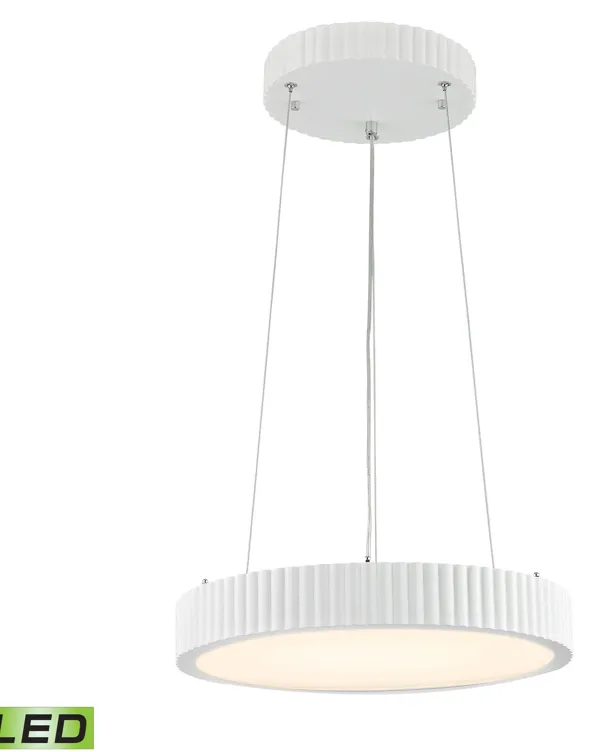 Digby 16" Wide Integrated LED Chandelier - Matte White