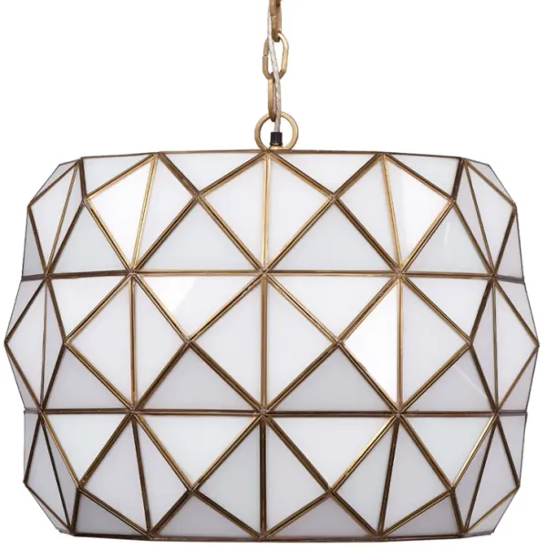 Hollywood 1-Light Glass and Metal Pendant