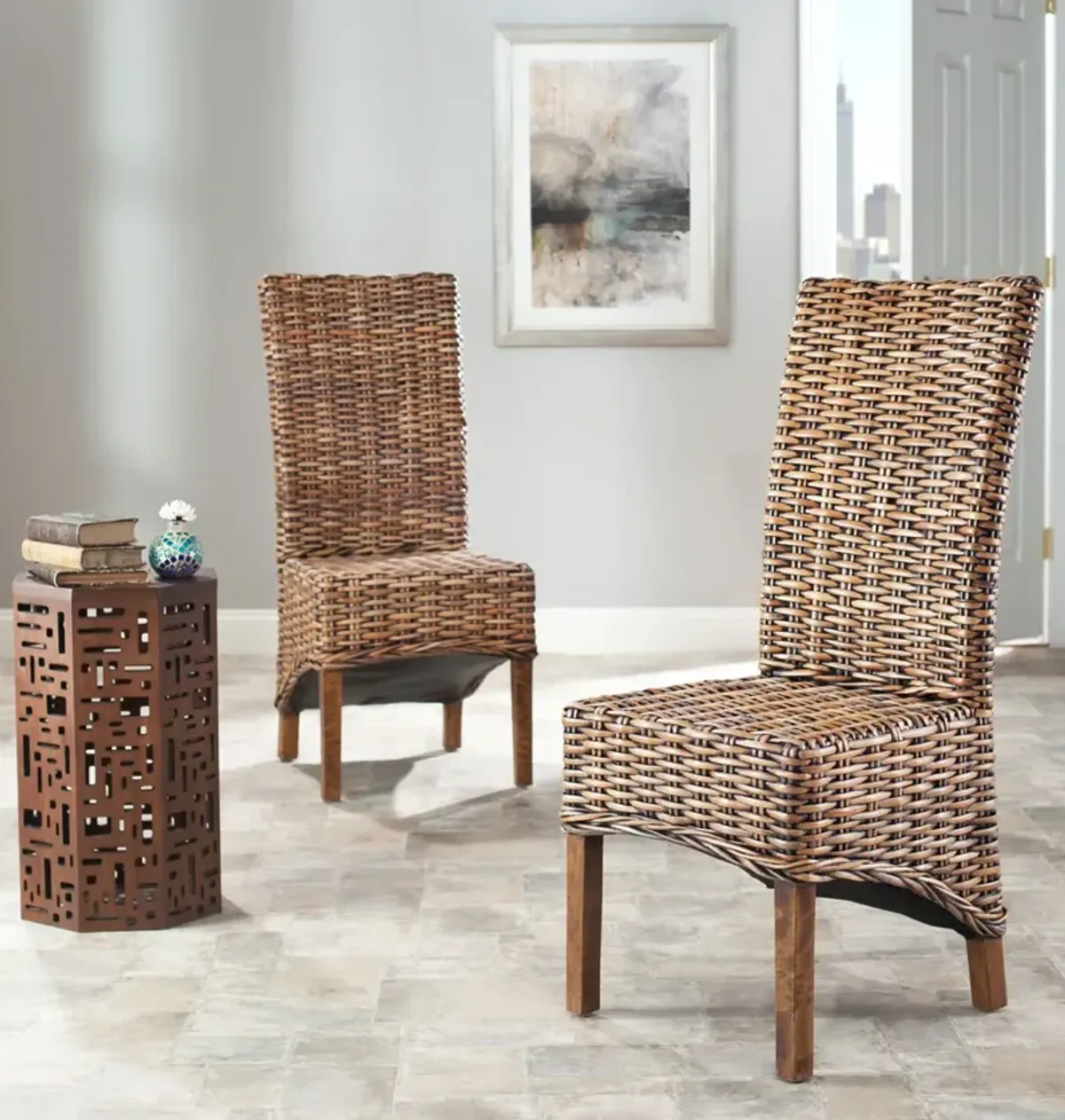 ISLA 18''H RATTAN SIDE CHAIR (SET OF 2) 