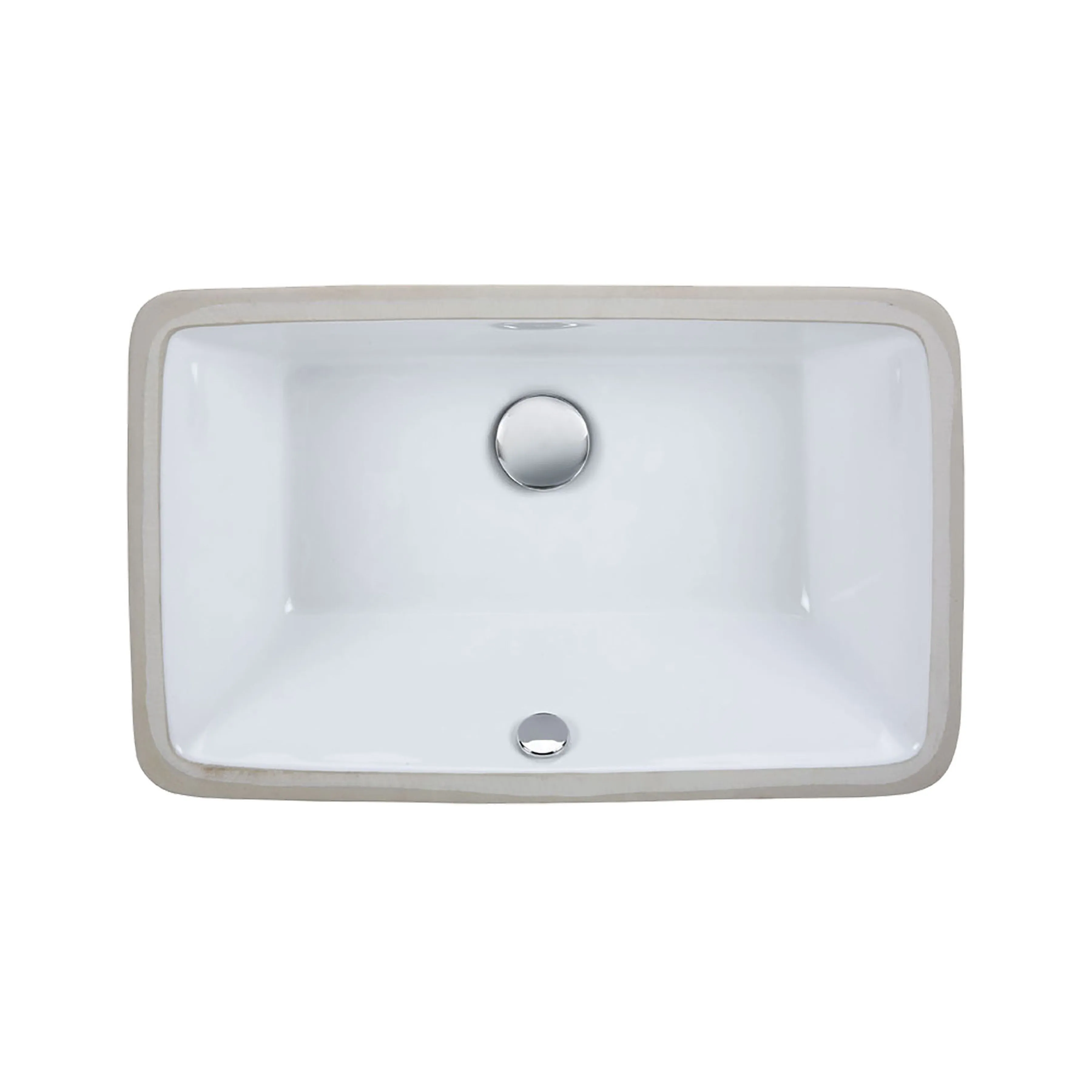 Undermount Sink - 21-inch Rectangular Vitreous China - White