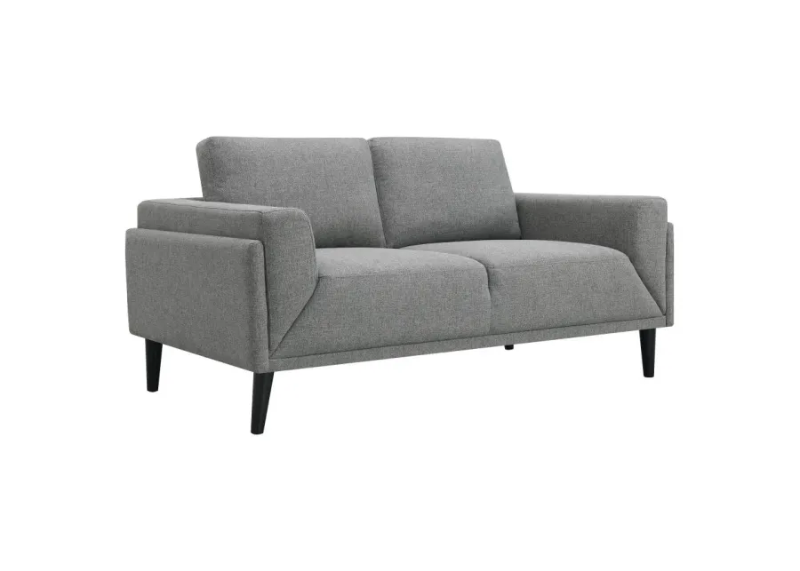 Rilynn Upholstered Track Arms Loveseat Grey