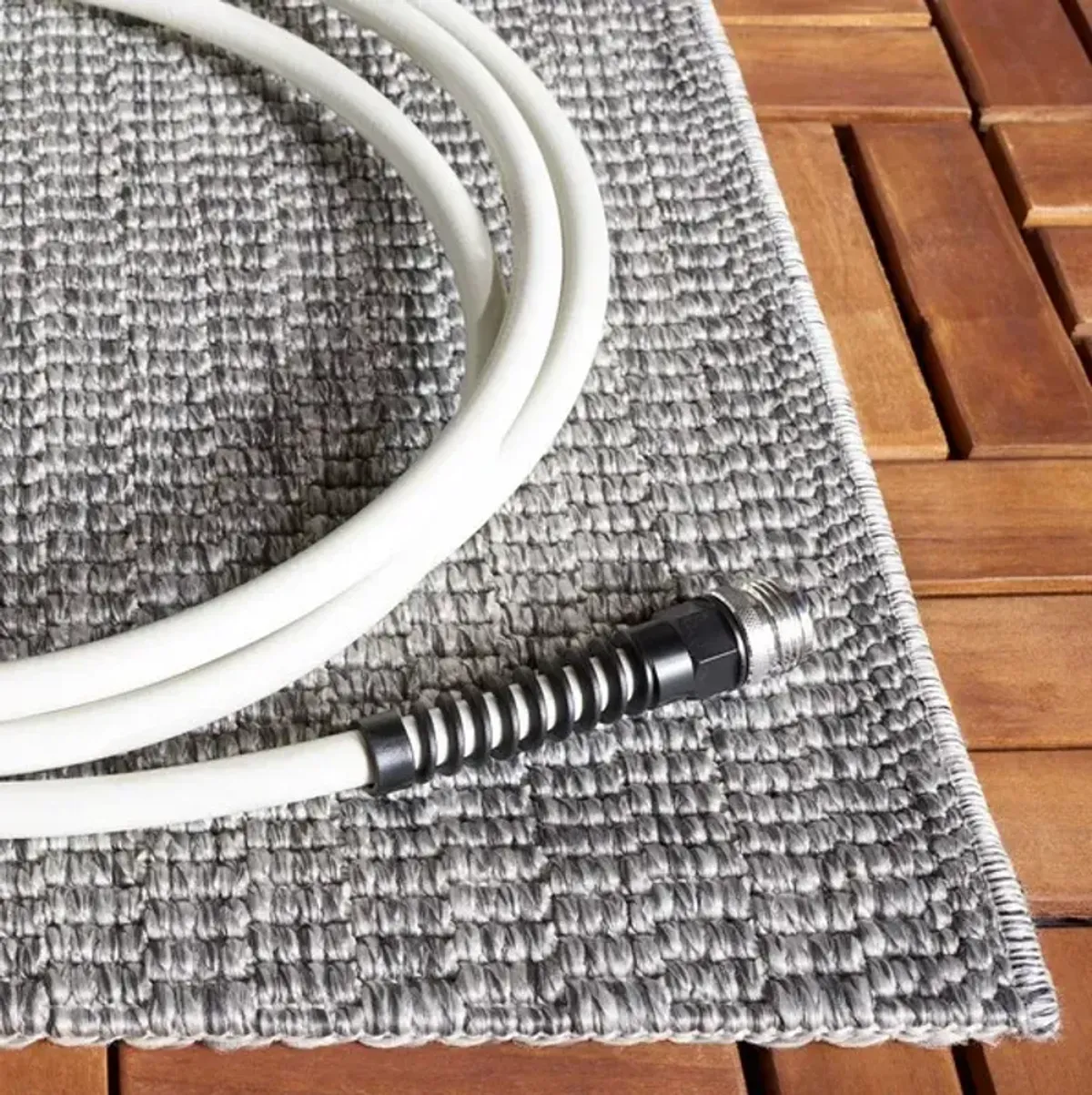 SISAL ALL-WEATHER 420 Grey  2'-2' X 8' Runner Rug