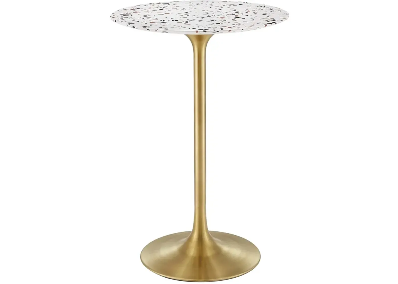 Lippa 28" Round Terrazzo Bar Table