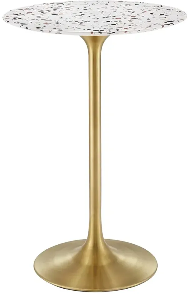 Lippa 28" Round Terrazzo Bar Table