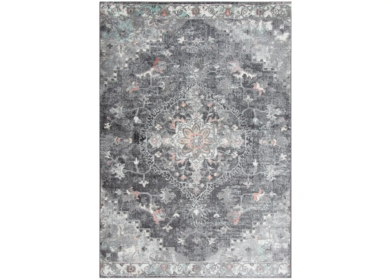 Odyssey Charcoal  Polypropylene 8' x 10' Rectangle Rug