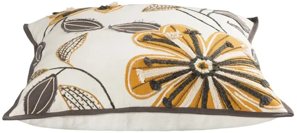 Aster 20x20 Pillow - Mustard