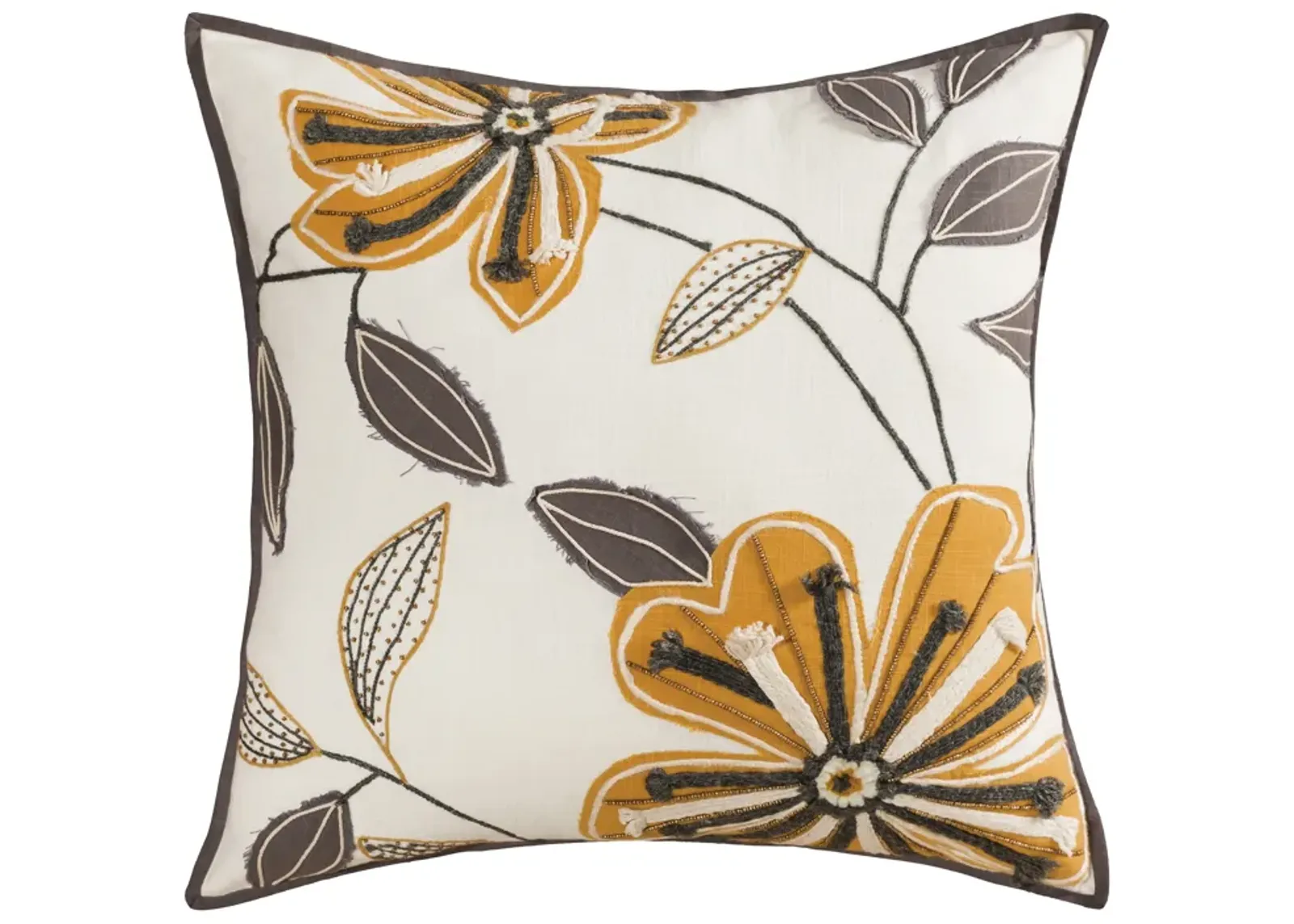 Aster 20x20 Pillow - Mustard