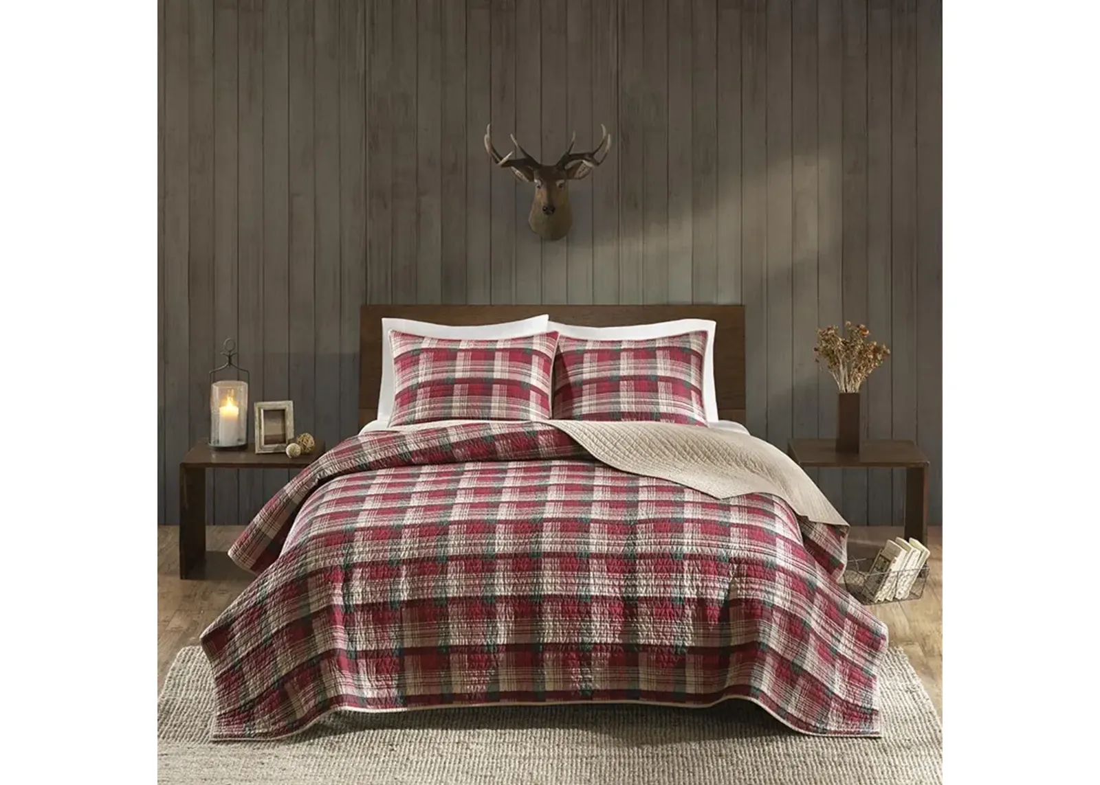 Woolrich Tasha Red Quilt Mini Set