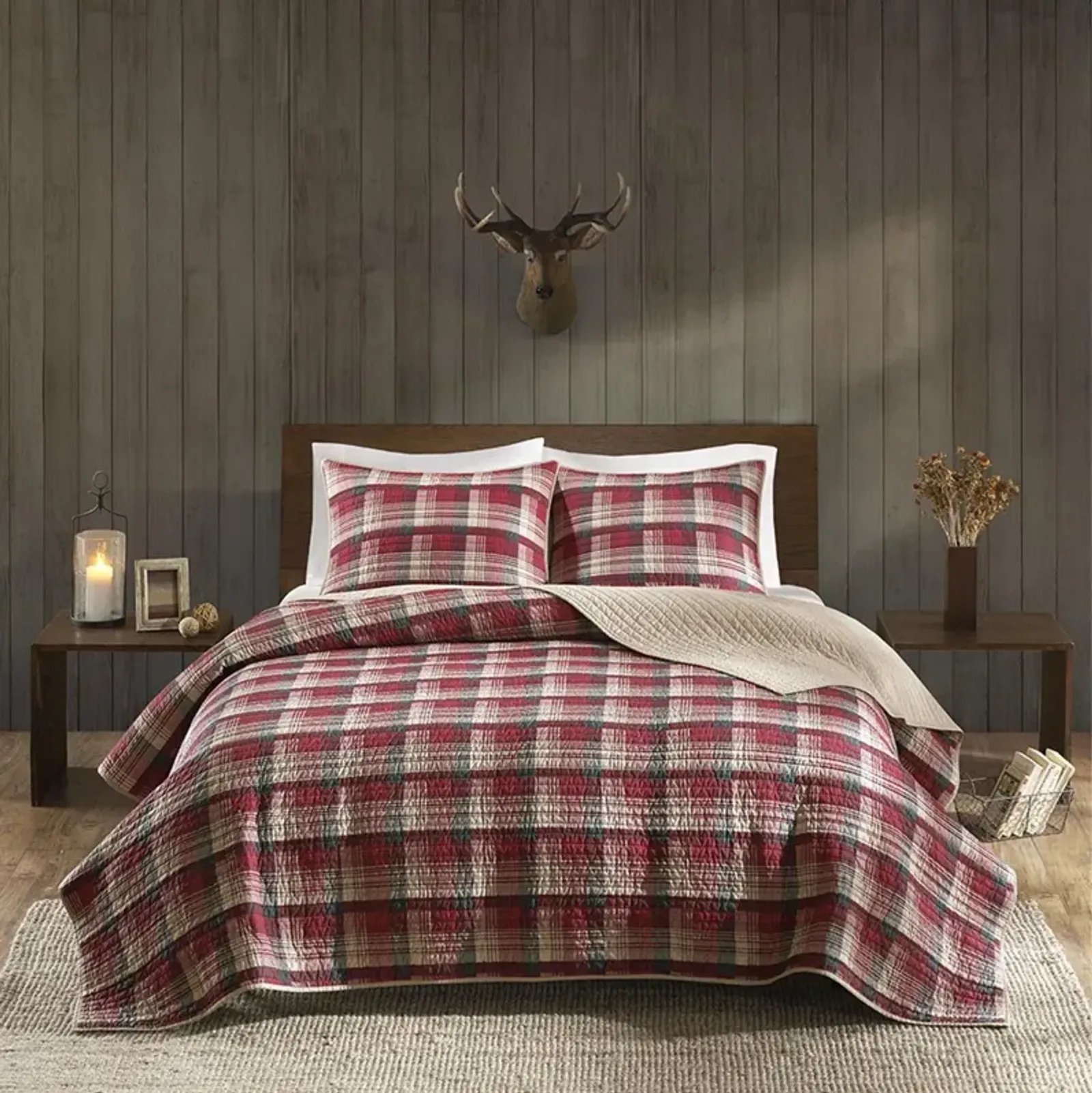 Woolrich Tasha Red Quilt Mini Set