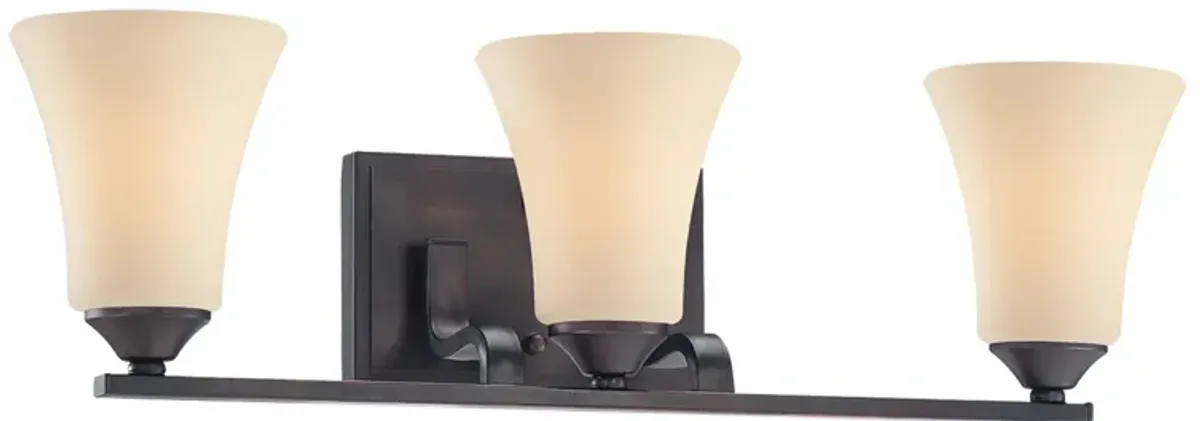 Treme 23" Wide 3-Light Vanity Light - Espresso