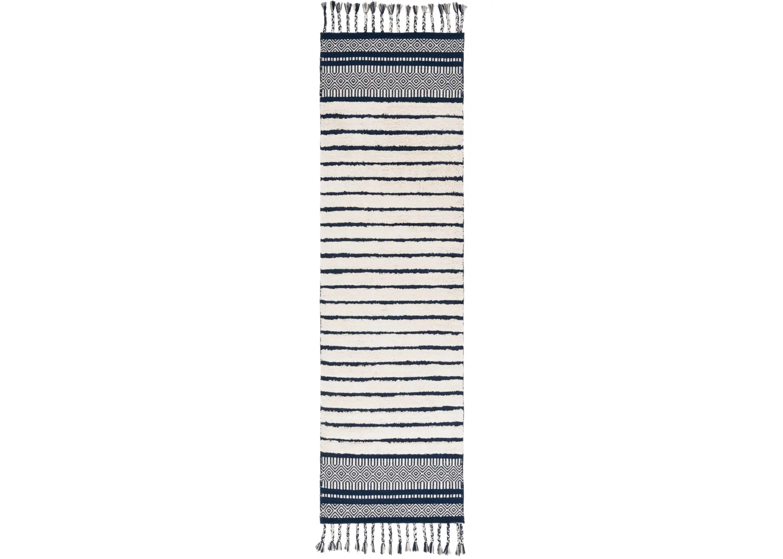 KILIM COLLECTION 401 NAVY  2'-3' x 8' Runner Rug