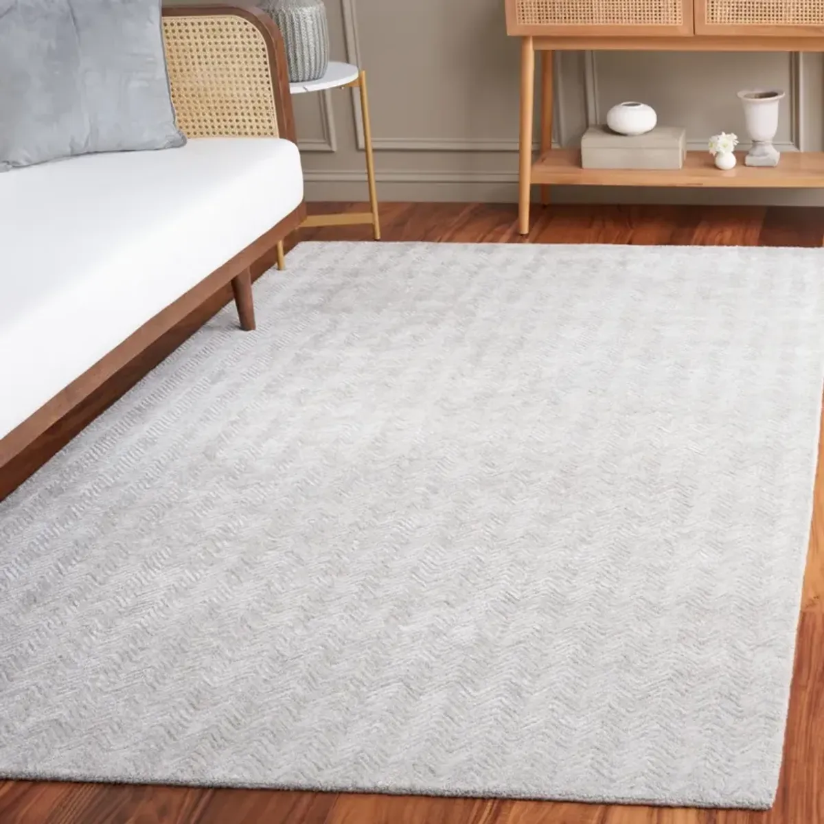 GLAMOUR 403 GREY  6' x 9' Medium Rectangle Rug