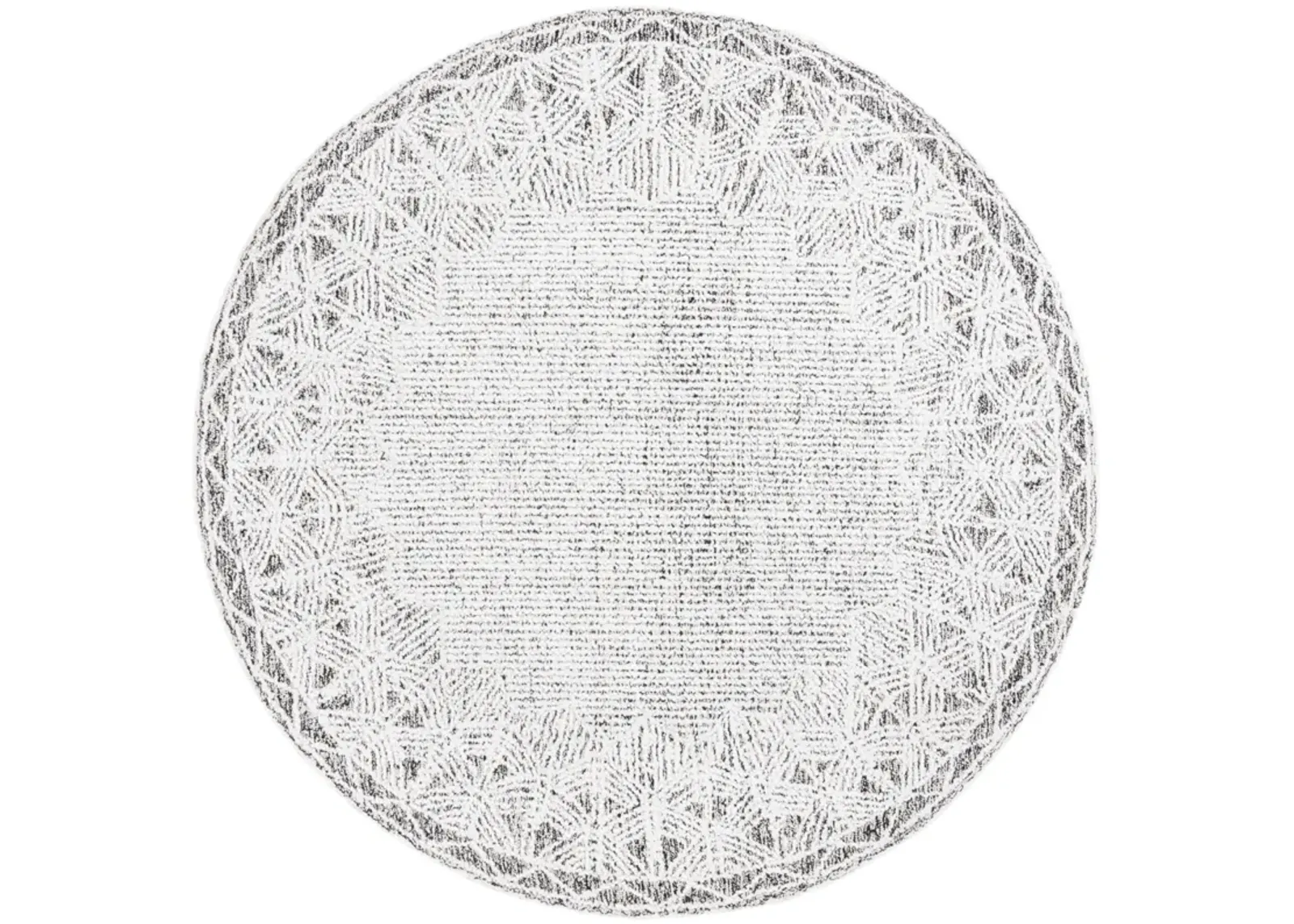 EBONY 210 IVORY  6' x 6' Round Round Rug