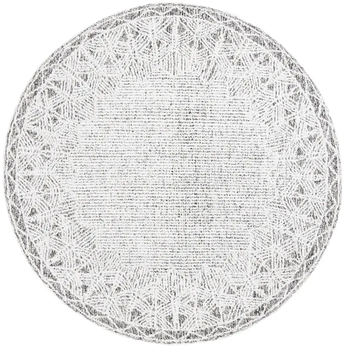 EBONY 210 IVORY  6' x 6' Round Round Rug