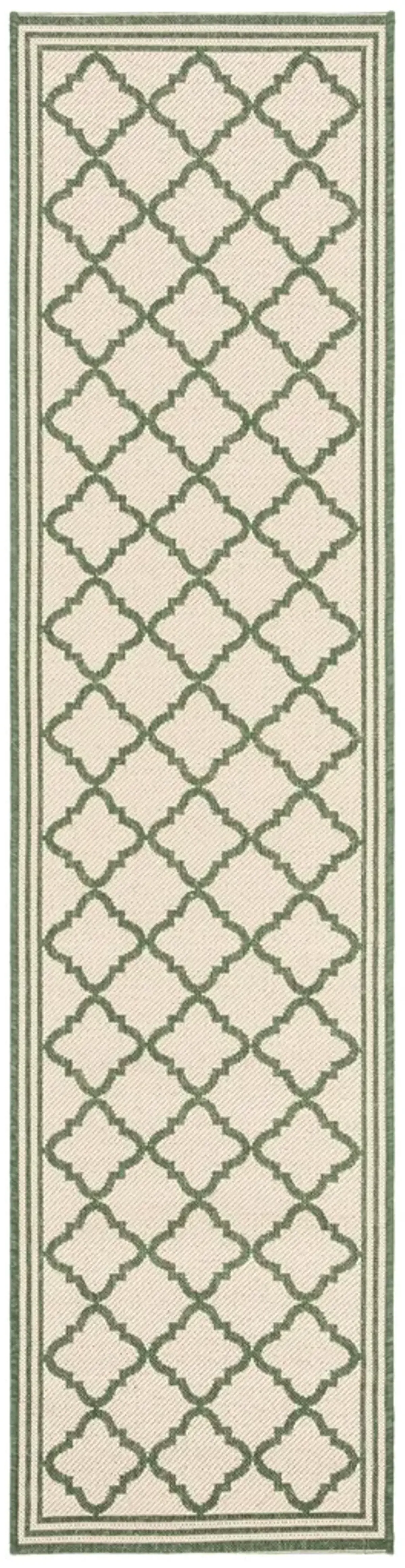 BEACH HOUSE 121 Green 2'-2' X 6' Runner Rug