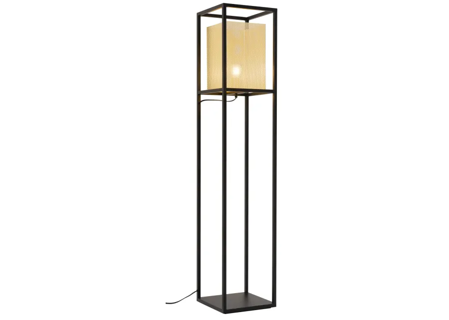 Yves Floor Lamp Gold & Black