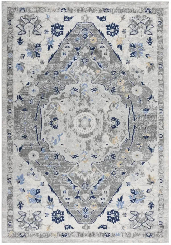 Marquise L. Gray  Polypropylene  5'2" x 7'3" Rectangle Rug