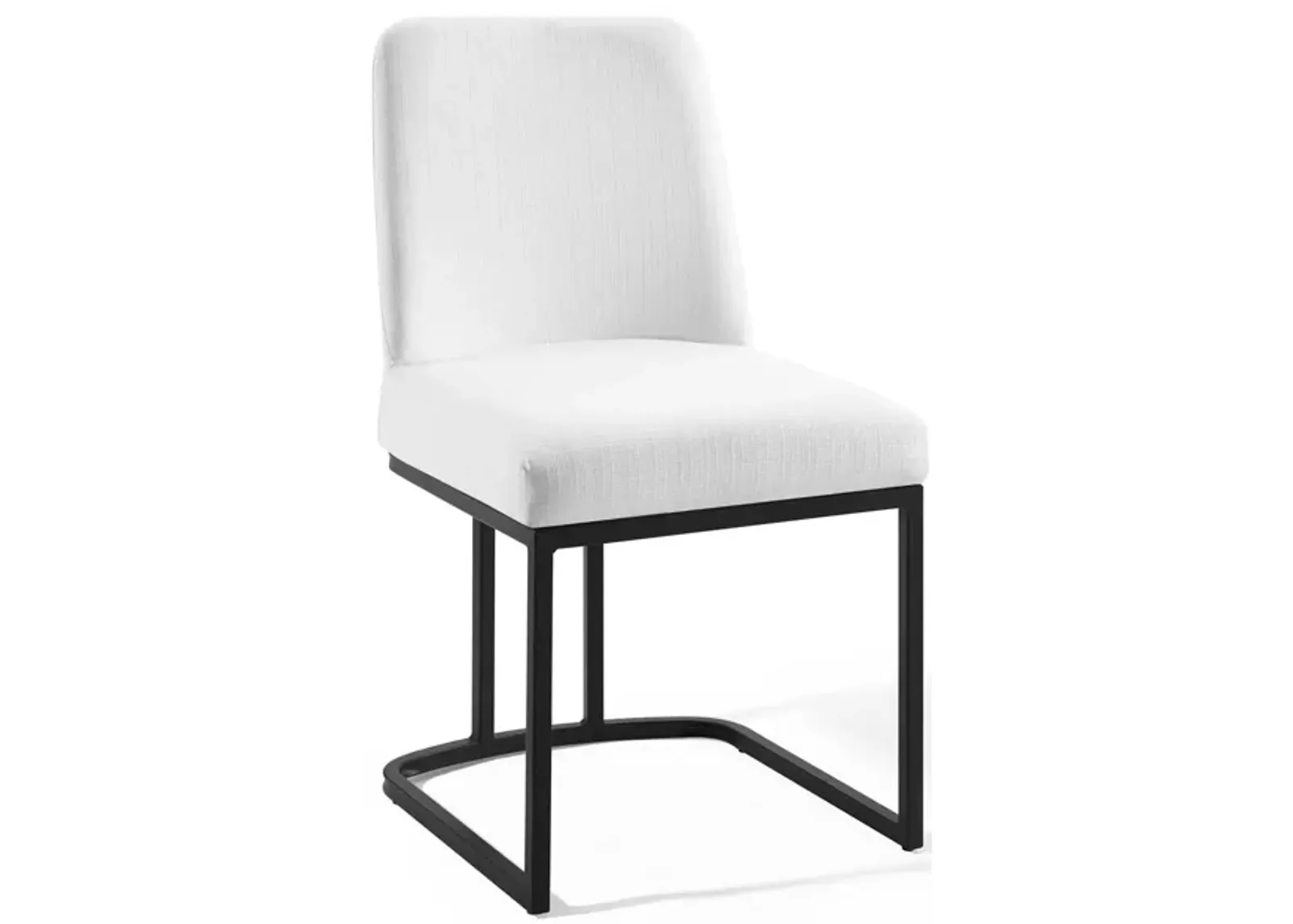 Amplify Sled Base Upholstered Fabric Dining Side Chair