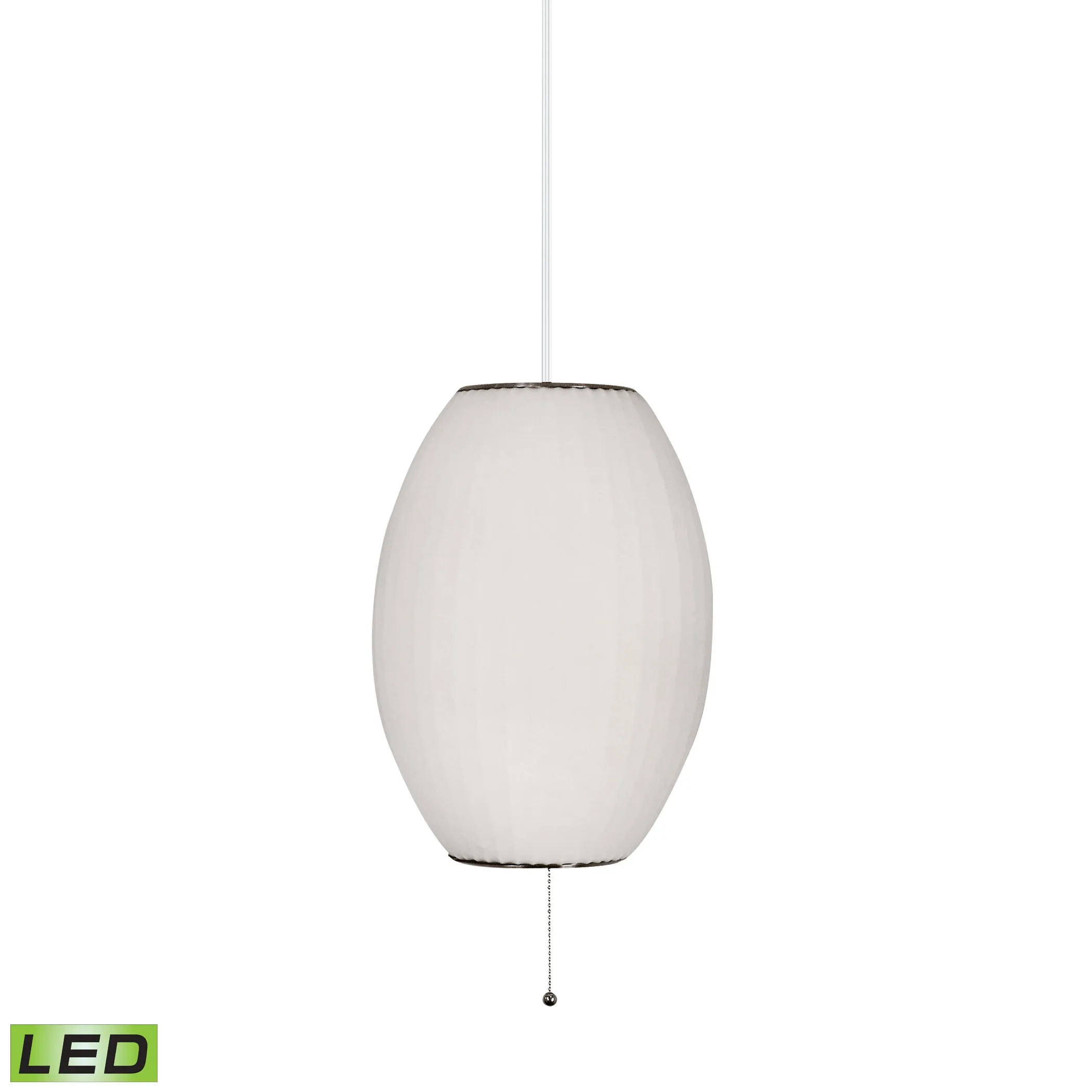 Cigar 12" Wide 1-Light Mini Pendant - White