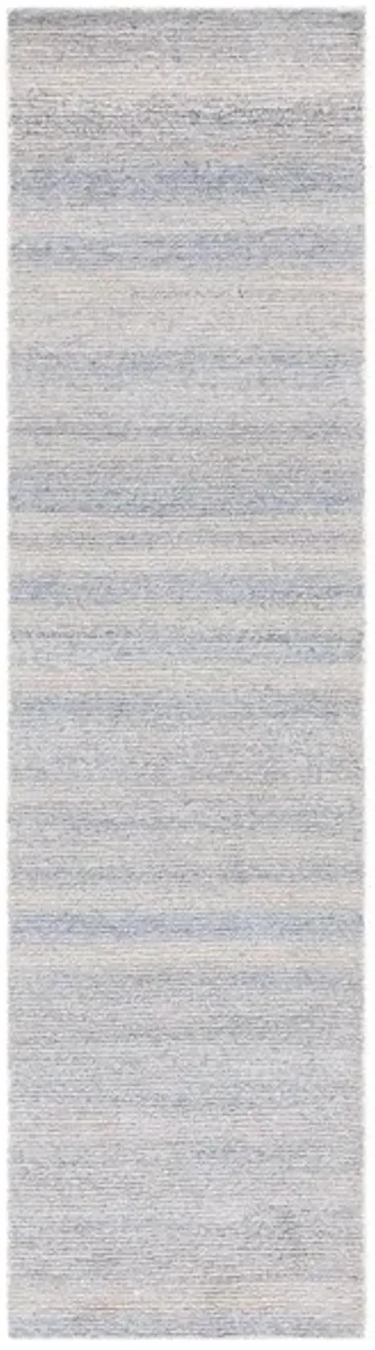 EBONY 214 Blue  2'-3' X 9' Runner Rug