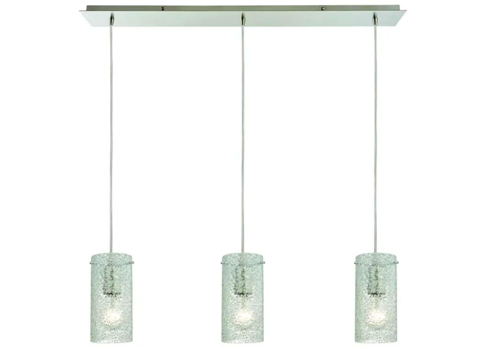 Ice Fragments Configurable Multi Pendant - Satin Nickel