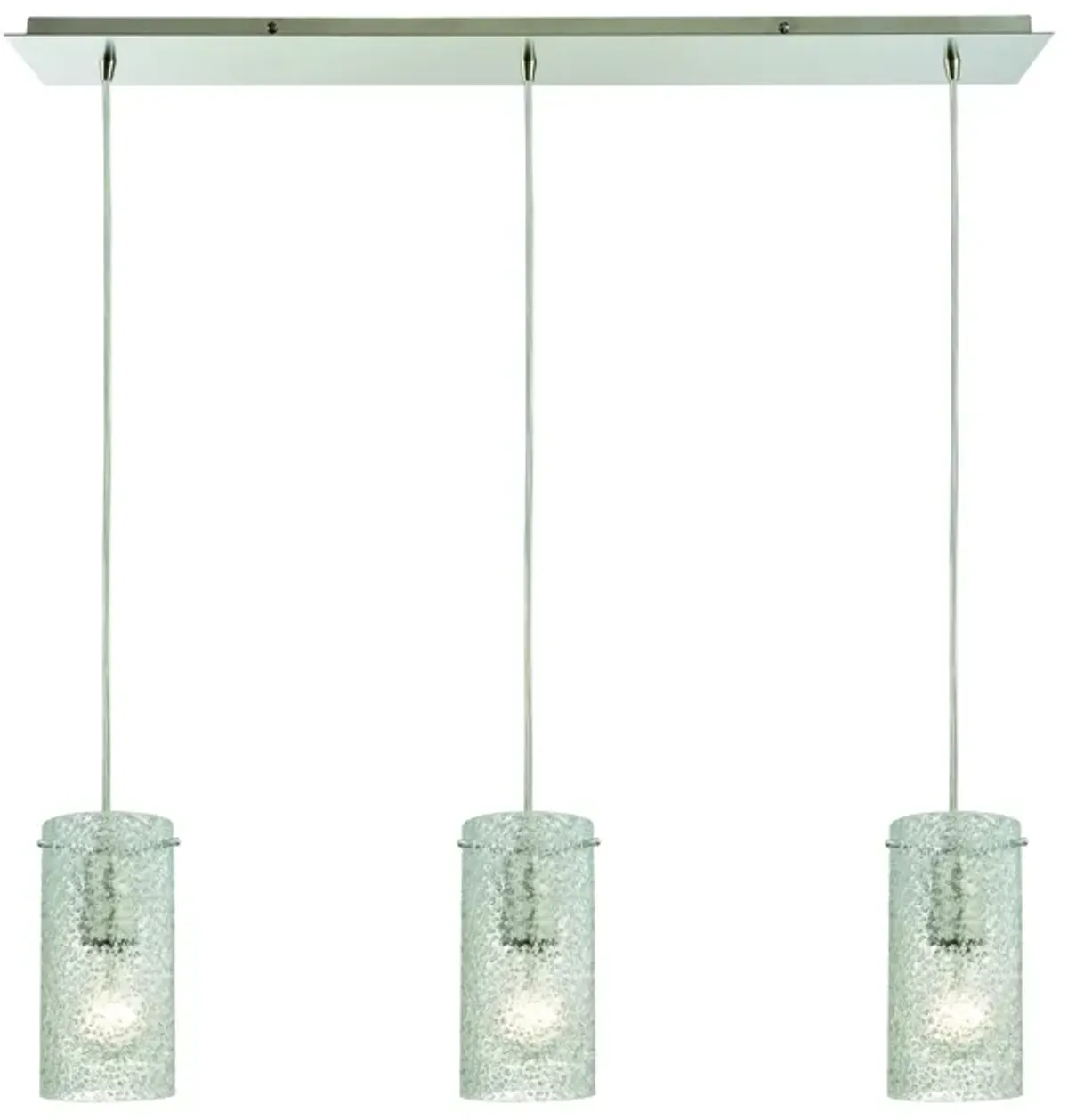 Ice Fragments Configurable Multi Pendant - Satin Nickel