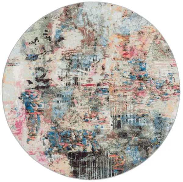 BARBADOS 544 Multi 6'-6' X 6'-6' Round Round Rug