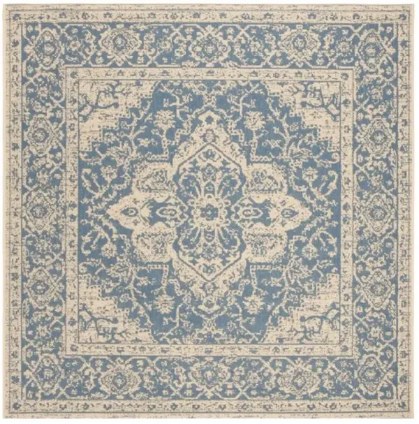 LINDEN 137 Collection LND137M-6SQ Blue / Creme 6'-7" X 6'-7" Square
