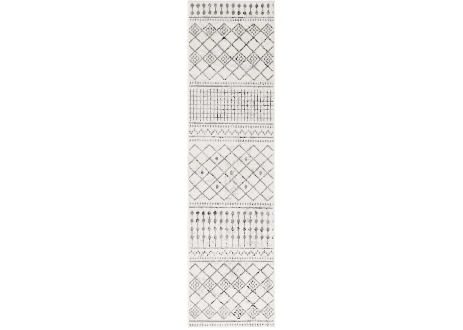 TEMPLE 100 IVORY  2'-2' x 8' Runner Rug