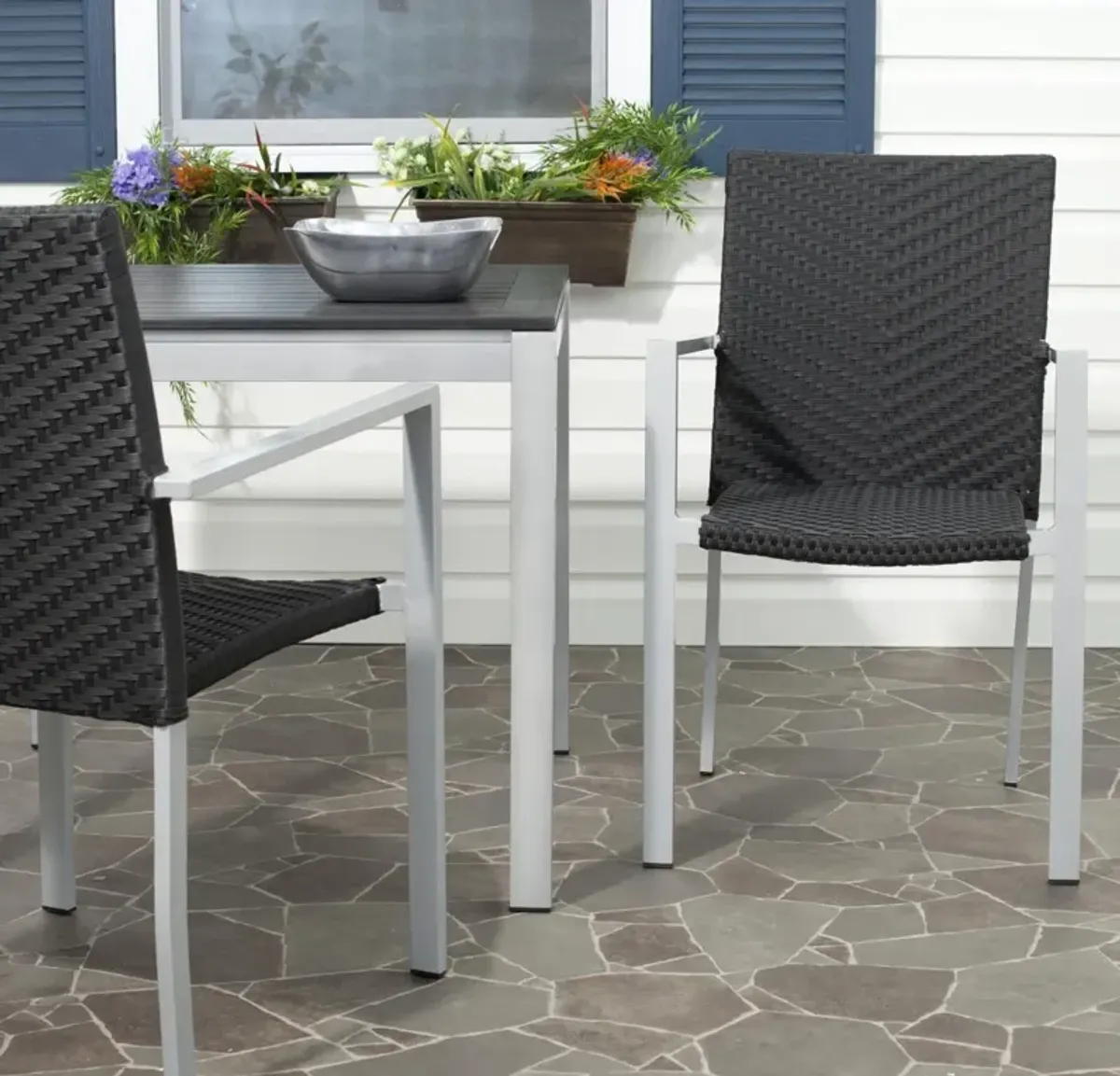 CORDOVA INDOOR-OUTDOOR STACKING ARMCHAIR  - Set of 2