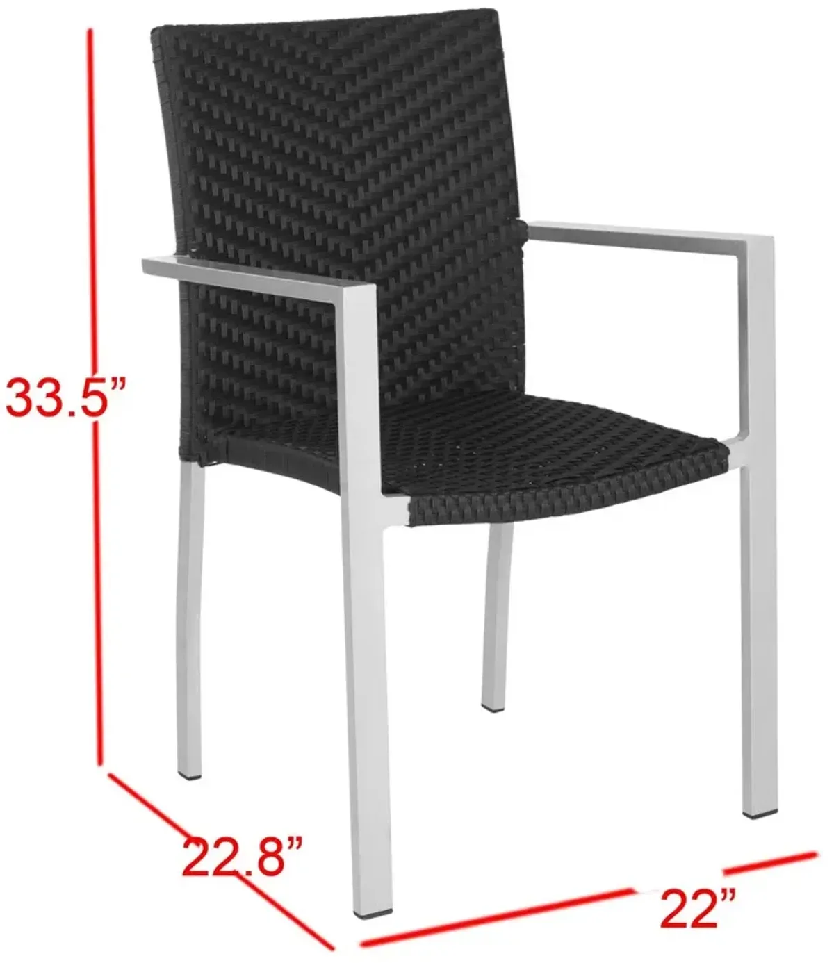 CORDOVA INDOOR-OUTDOOR STACKING ARMCHAIR  - Set of 2