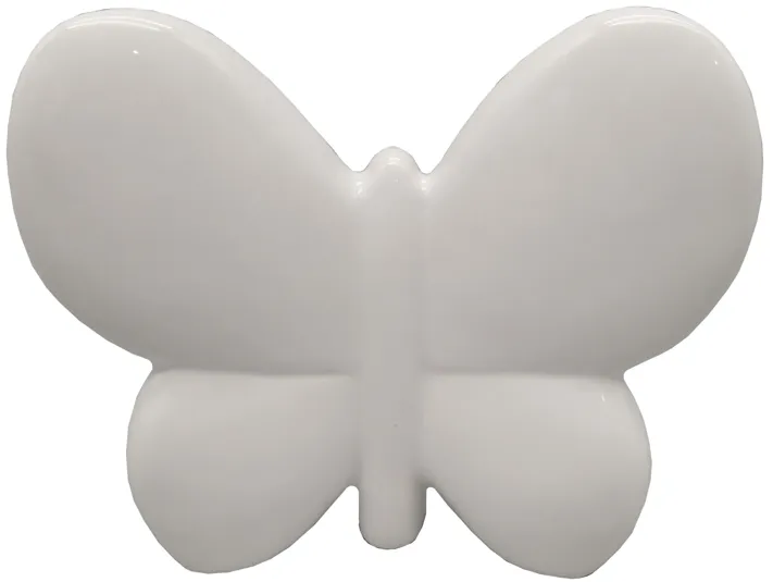 Cer, 6" Balloon Butterfly, White