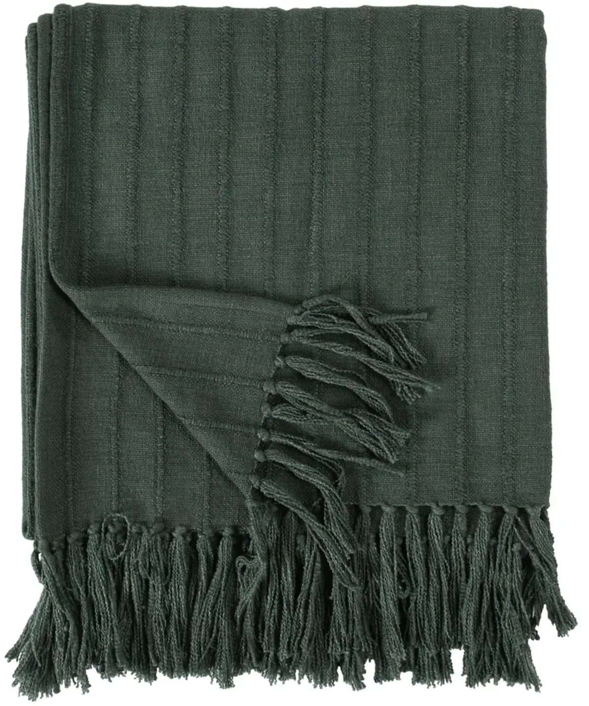 TC Woven 50"x70" Forest Green Throw Blanket Blanket