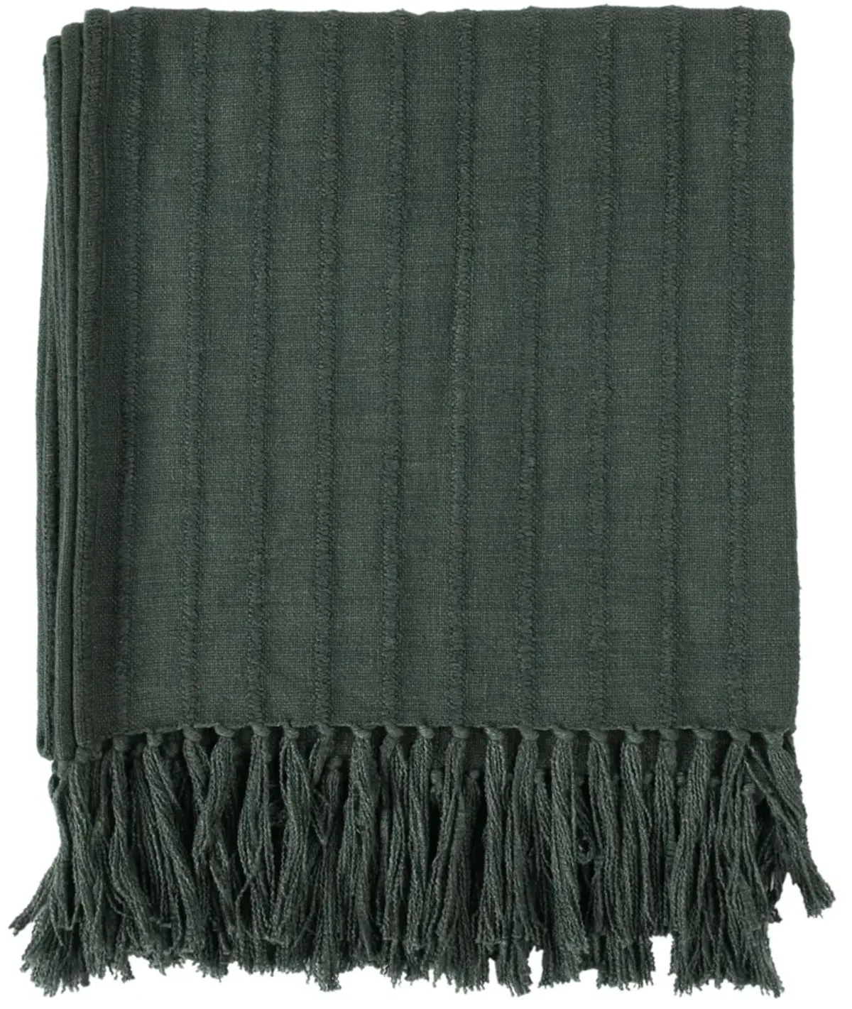 TC Woven 50"x70" Forest Green Throw Blanket Blanket