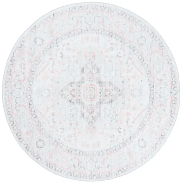 ARIZONA 913 LIGHT GREY  6' x 6' Round Round Rug
