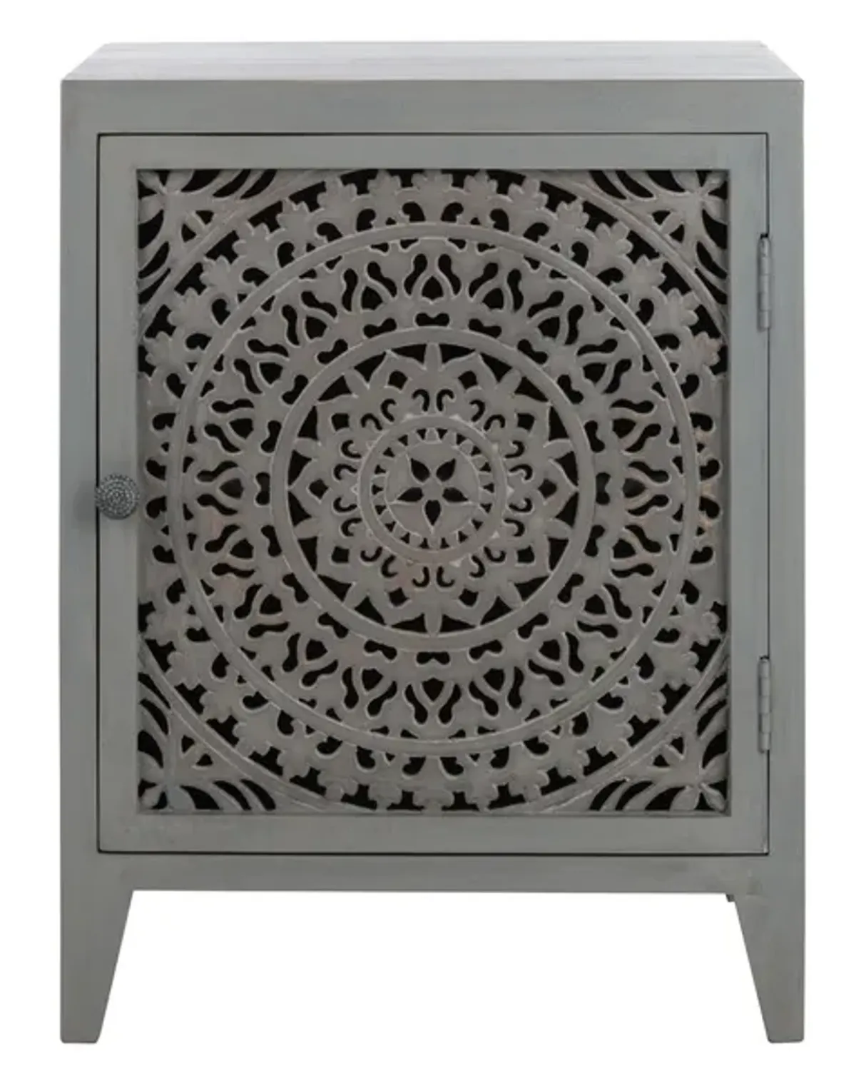 THEA 1 DOOR CARVED NIGHTSTAND