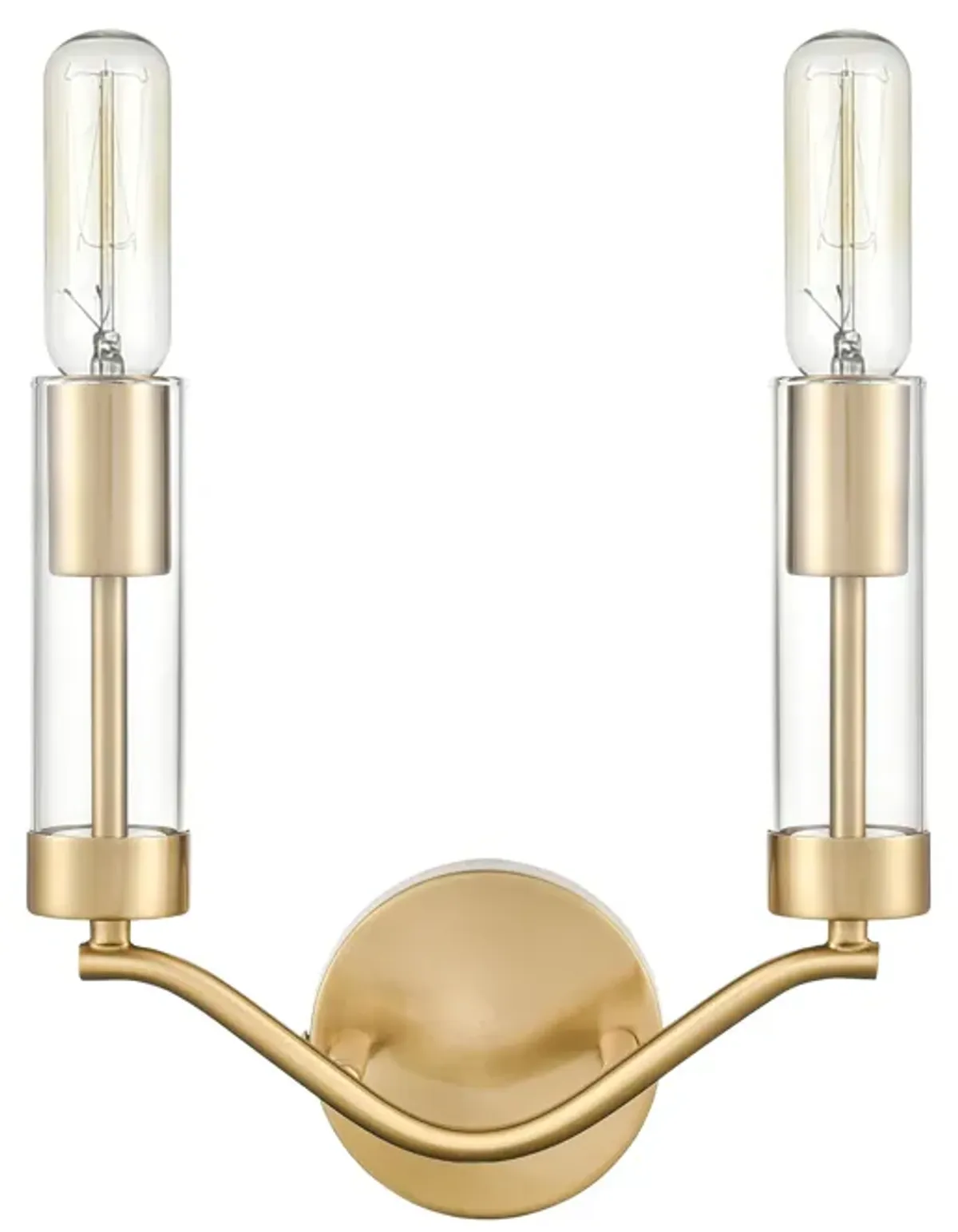 Celsius 11" High 2-Light Sconce - Satin Brass