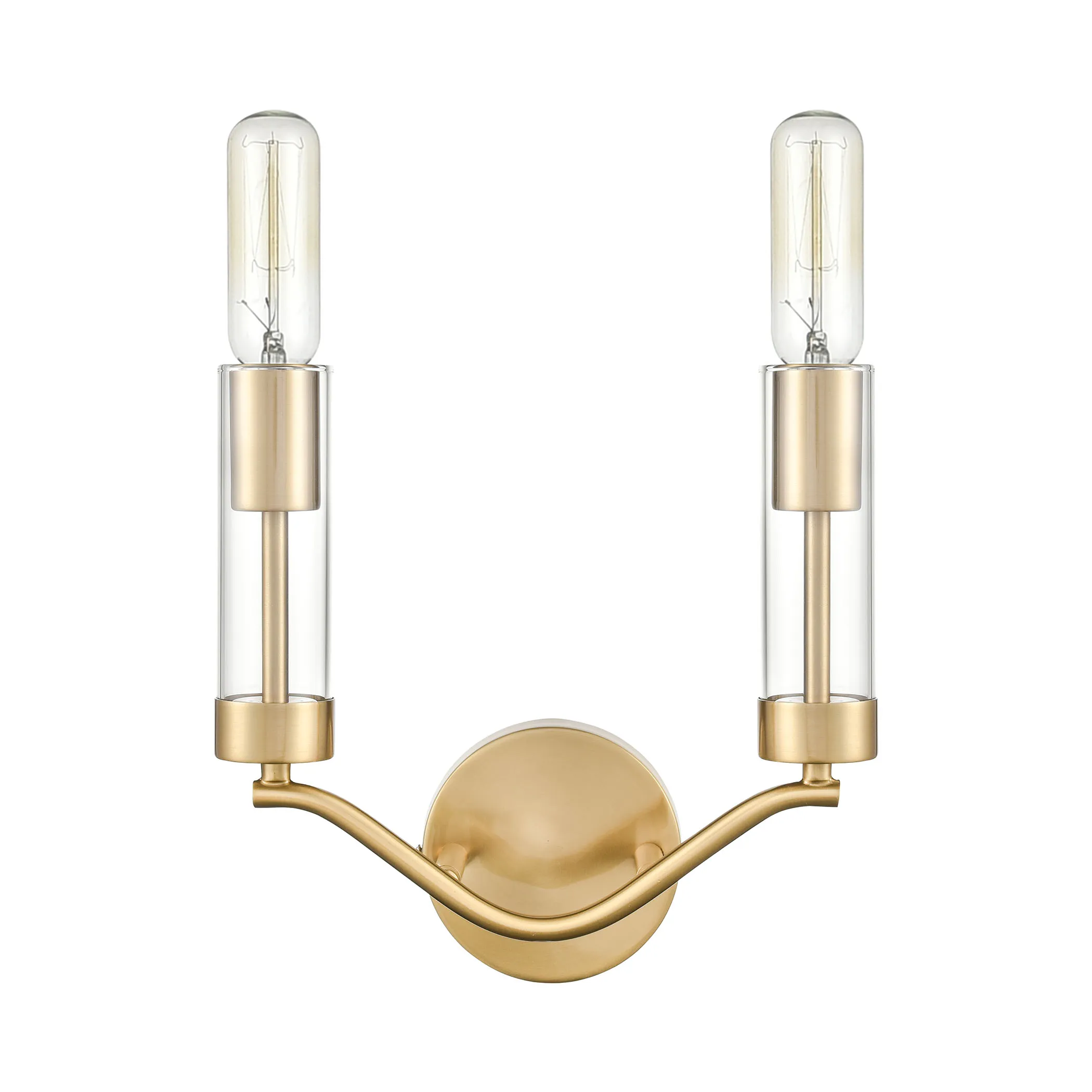 Celsius 11" High 2-Light Sconce - Satin Brass